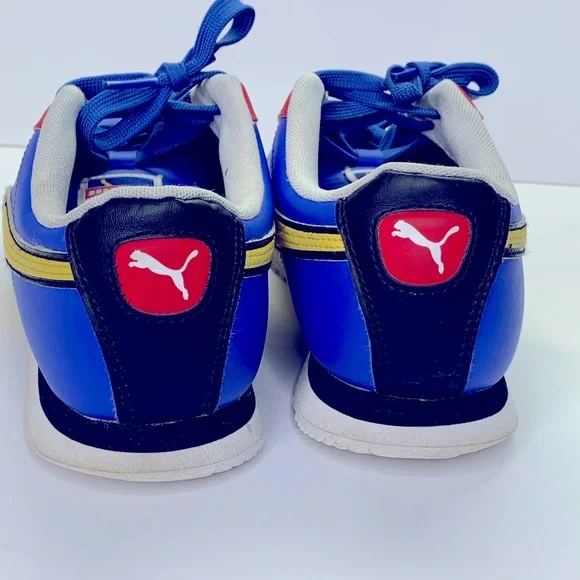 Puma Blue and Yellow Women's Sneakers - Picture 6 of 10